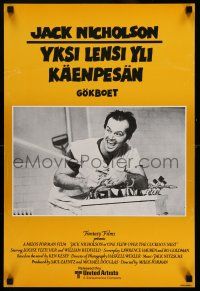 7p167 ONE FLEW OVER THE CUCKOO'S NEST Finnish '75 Jack Nicholson, Milos Forman classic!