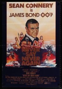 7p002 NEVER SAY NEVER AGAIN Lebanese '83 artwork of Sean Connery as James Bond 007!