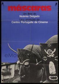 7p066 MASCARAS Portuguese '76 Noemia Delgado, cool wild mask image!