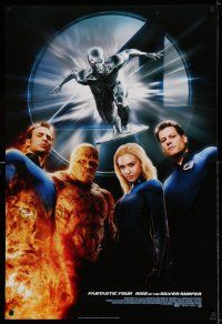 7r022 4: RISE OF THE SILVER SURFER style B DS 1sh '07 Jessica Alba, Chiklis, Chris Evans!