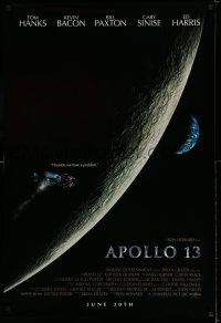 7r048 APOLLO 13 advance 1sh '95 Ron Howard, Tom Hanks, Moon orbit, Houston, we have a problem!