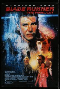 7r084 BLADE RUNNER 1sh R07 Ridley Scott sci-fi classic, art of Harrison Ford by Drew Struzan!