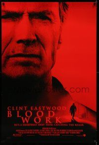 7r086 BLOOD WORK DS 1sh '02 Clint Eastwood directs & stars, Jeff Daniels!