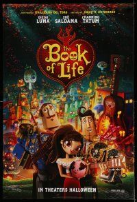 7r091 BOOK OF LIFE style B teaser DS 1sh '14 Diego Luna, Zoe Saldana, Channing Tatum!