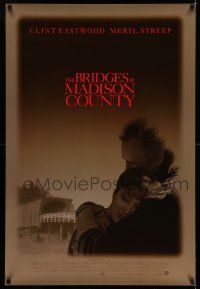 7r097 BRIDGES OF MADISON COUNTY advance DS 1sh '95 Clint Eastwood directs & stars w/Meryl Streep!