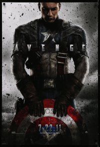 7r102 CAPTAIN AMERICA: THE FIRST AVENGER teaser DS 1sh '11 Chris Evans as the Marvel Comics hero!