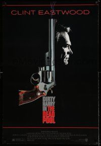 7r166 DEAD POOL 1sh '88 Clint Eastwood as tough cop Dirty Harry, cool gun image!