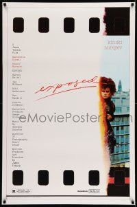 7r211 EXPOSED 1sh '83 image of model Natassia Kinski, cool exposed film poster design!