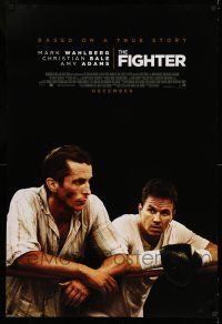 7r238 FIGHTER advance DS 1sh '10 cool image of Mark Wahlberg & Christian Bale!