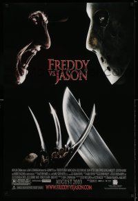7r247 FREDDY VS JASON advance DS 1sh '03 cool image of horror icons, the ultimate battle!