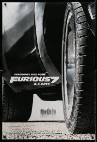 7r257 FURIOUS 7 teaser DS 1sh '15 Jason Statham, Dwayne Johnson, Vin Diesel, cool car image!