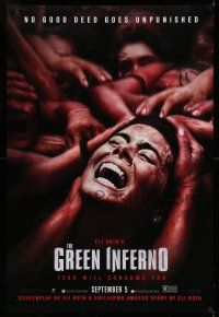 7r287 GREEN INFERNO teaser DS 1sh '13 Eli Roth jungle horror, no good deed goes unpunished!