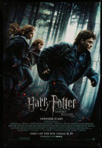 7r304 HARRY POTTER & THE DEATHLY HALLOWS PART 1 advance DS 1sh '10 Radcliffe, Grint & Watson!