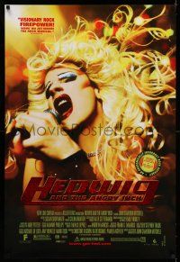 7r313 HEDWIG & THE ANGRY INCH foil title DS 1sh '01 transsexual punk rocker James Cameron Mitchell
