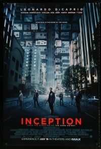 7r350 INCEPTION advance DS 1sh '10 Christopher Nolan, Leonardo DiCaprio, Gordon-Levitt!