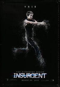 7r366 INSURGENT teaser DS 1sh '15 The Divergent Series, cool image of Shailene Woodley as Tris!