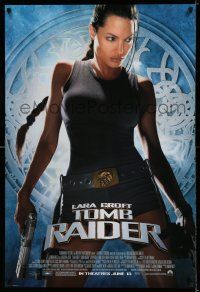 7r409 LARA CROFT TOMB RAIDER advance 1sh '01 sexy Angelina Jolie, from adventure video game!