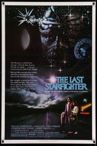 7r413 LAST STARFIGHTER 1sh '84 Catherine Mary Stewart & Lance Guest as video game pilot!