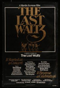 7r414 LAST WALTZ 1sh '78 Martin Scorsese, it started as a rock concert & became a celebration!