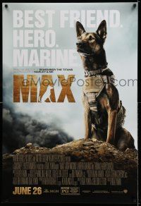 7r476 MAX advance DS 1sh '15 wonderful image of canine dog hero in uniform!