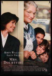 7r497 MRS. DOUBTFIRE DS 1sh '93 cross-dressing Robin Williams, Sally Field!