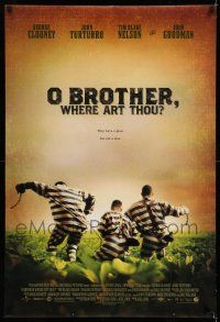 7r514 O BROTHER, WHERE ART THOU? DS 1sh '00 Coen Brothers, George Clooney, John Turturro