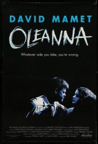 7r519 OLEANNA 1sh '94 David Mamet, William H. Macy, whatever side you take, you're wrong!