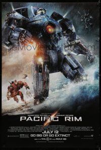 7r525 PACIFIC RIM July 12 advance DS 1sh '13 Guillermo del Toro directed sci-fi!