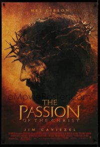 7r528 PASSION OF THE CHRIST DS 1sh '04 directed by Mel Gibson, James Caviezel, Bellucci!