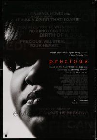 7r553 PRECIOUS DS 1sh '09 abused woman-child Gabourey Sidibe, Best Picture nominee!