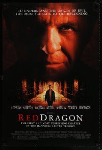 7r593 RED DRAGON rated DS 1sh '02 Anthony Hopkins, Edward Norton, cool tattoo image!