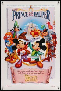 7r598 RESCUERS DOWN UNDER/PRINCE & THE PAUPER Prince style 1sh '90 Walt Disney!