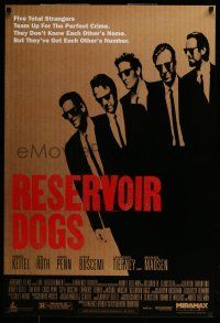 7r599 RESERVOIR DOGS 1sh '92 Quentin Tarantino classic, Keitel, Buscemi, Madsen & Tim Roth!