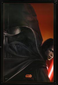 7r605 REVENGE OF THE SITH style A teaser DS 1sh '05 Star Wars Episode III, Christensen as Vader!