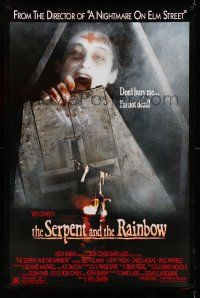 7r645 SERPENT & THE RAINBOW 1sh '88 directed by Wes Craven, don't bury me, I'm not dead!