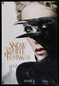 7r664 SNOW WHITE & THE HUNTSMAN teaser 1sh '12 sexy Charlize Theron, clever design!