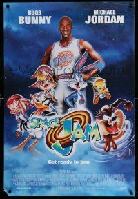 7r674 SPACE JAM int'l 1sh '96 cool image of Michael Jordan and cast!