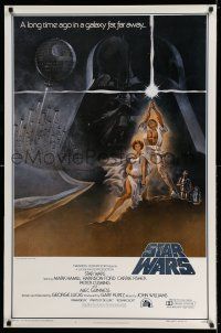 7r003 STAR WARS first printing style A int'l 1sh '77 George Lucas classic, art by Tom Jung!