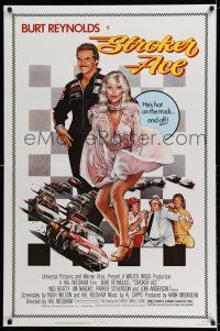 7r717 STROKER ACE 1sh '83 car racing art of Burt Reynolds & sexy Loni Anderson by Drew Struzan!