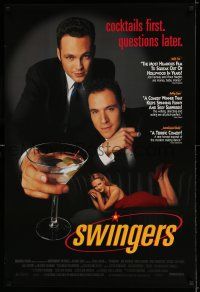 7r724 SWINGERS reviews 1sh '96 Vince Vaughn & Jon Favreau, cocktails first, questions later!
