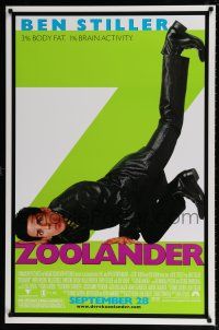 7r850 ZOOLANDER advance DS 1sh '01 Ben Stiller, 3 percent body fat, 1 percent brain activity!