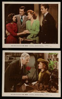7s175 MRS. MINIVER 2 color 8x10 stills '42 Greer Garson, Teresa Wright, Walter Pidgeon!