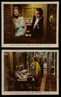 7s176 RAINS CAME 2 color 8x10 stills '39 great images of Myrna Loy, George Brent!