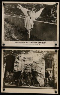 7s988 TESTAMENT OF ORPHEUS 2 8x10 stills '59 directed by Jean Cocteau, cool images!