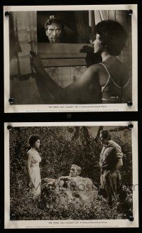 7s989 THING THAT COULDN'T DIE 2 8x10 stills '58 wild images with the creepy severed head!