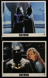 7s128 BATMAN 7 8x10 mini LCs '89 Michael Keaton in the title role, Jack Nicholson, Kim Basinger!