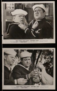 7s363 EVERYTHING'S DUCKY 17 8x10 stills '61 Mickey Rooney & Buddy Hackett with a talking duck!