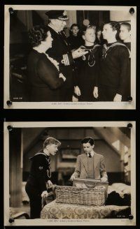 7s713 LORD JEFF 6 8x10 stills '38 great images of Freddie Bartholomew, sailor Mickey Rooney!