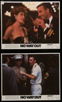 7s099 NO WAY OUT 8 8x10 mini LCs '87 images of Kevin Costner & Sean Young, Gene Hackman!