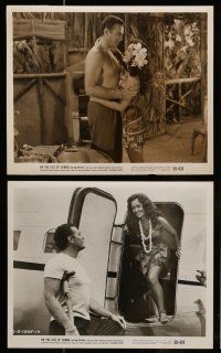 7s543 ON THE ISLE OF SAMOA 9 8x10 stills '50 Jon Hall, Susan Cabot, South Pacific romance adventure!
